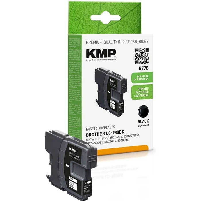 Μελάνι KMP B77B ink cartridge black compatible w. Brother LC-980 BK