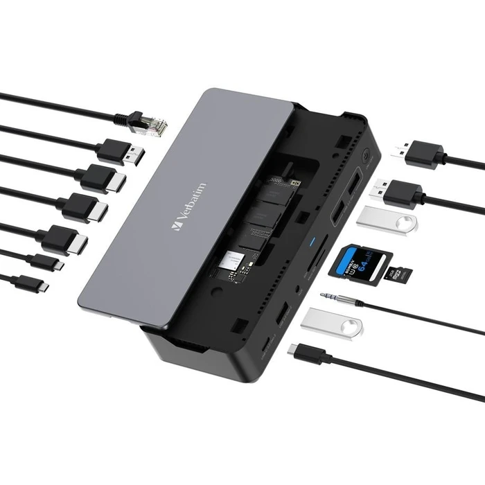 Docking Station Verbatim USB-C Pro 15 Port with 256GB SSD 32174