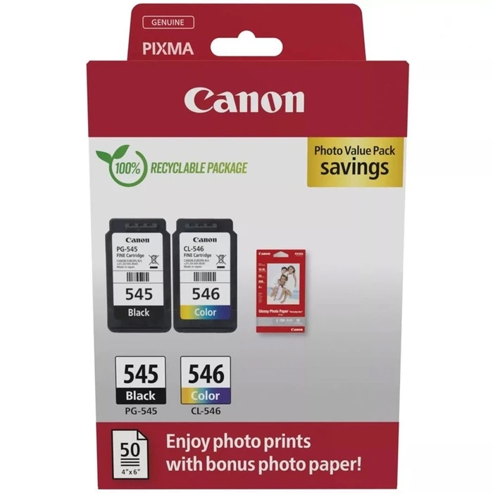Μελάνι Canon PG-545 / CL-546 Photo Value Pack