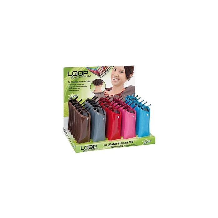 WEDO Reading Glasses LOOP 30-piece display, assorted colors (farbig sortiert)