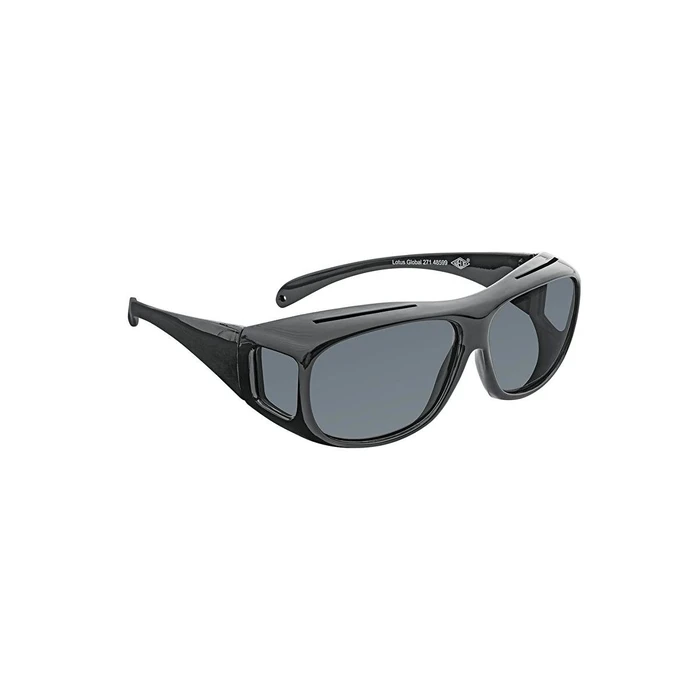 WEDO Over-Glasses Sunglasses for Drivers / Eyeglass Wearers, Black, incl. Case (Model 27148599, SKU 536530)