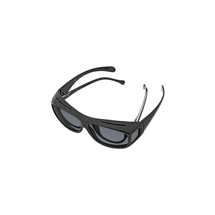 WEDO Over-Glasses Sunglasses for Drivers / Eyeglass Wearers, Black, incl. Case (Model 27148599, SKU 536530)