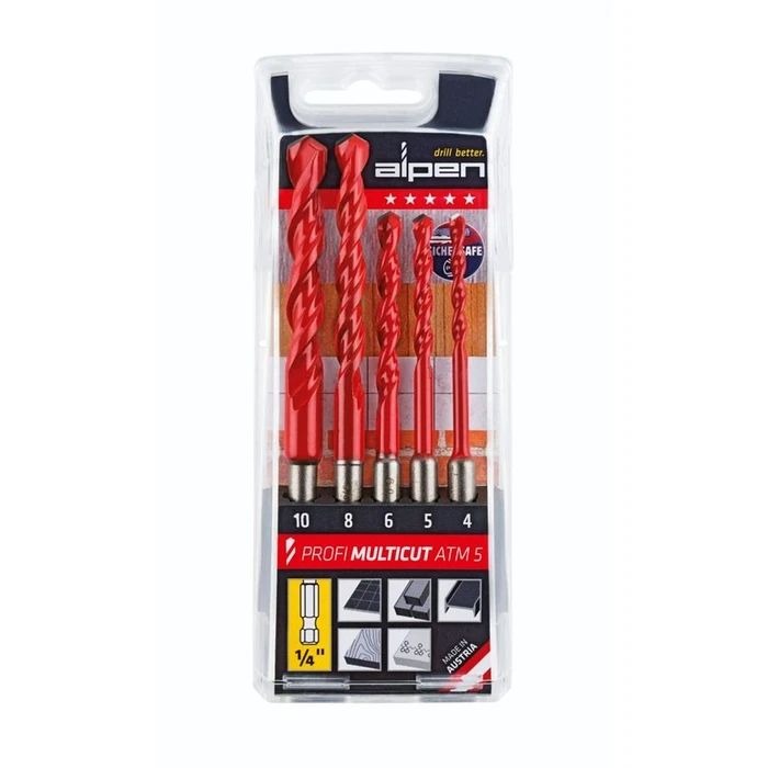 Τρυπάνια Alpen Profi Multicut ATM 5 hexagonal 4-5-6-8-10