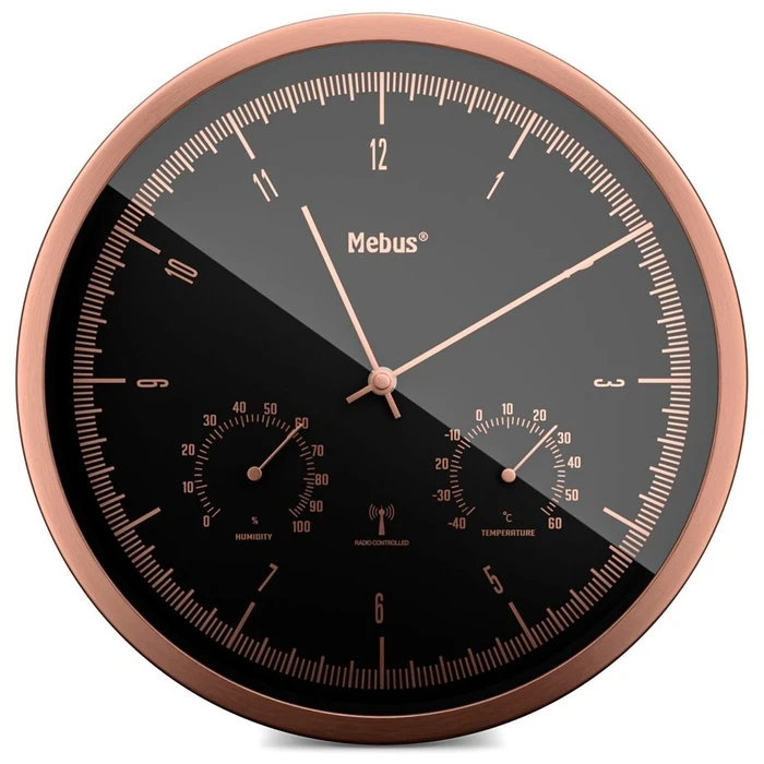 Ρολόι Τοίχου Mebus 19778 radio with Thermo-Hygrometer