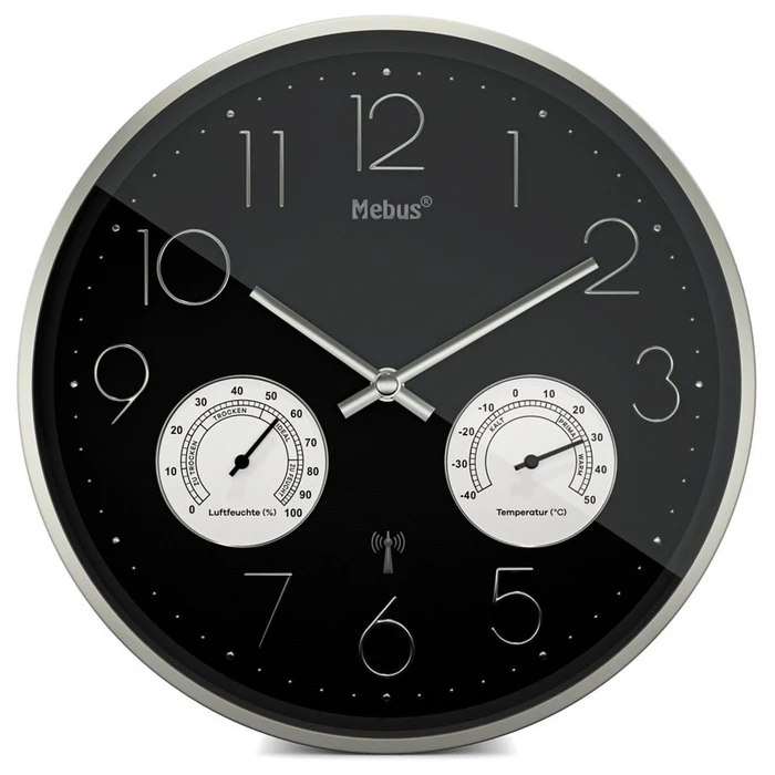 Ρολόι Τοίχου Mebus 12988 radio with Thermo-Hygrometer