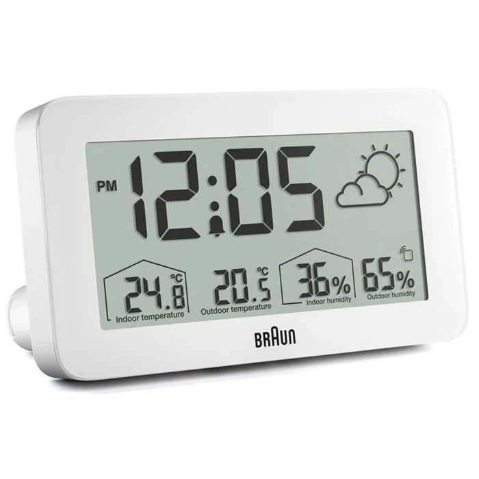 Μετεωρολογικός Σταθμός Braun BC 13 W DCF Digital white