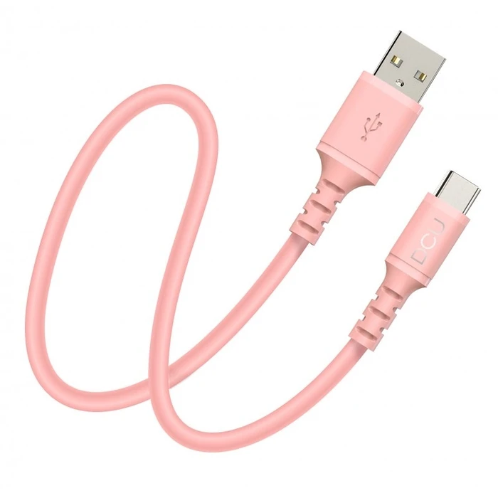 Καλώδιο USB A σε USB-C DCU Ροζ 1 m