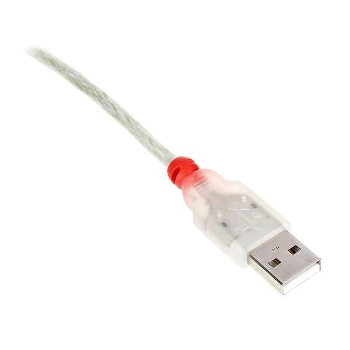 Καλώδιο USB A σε USB B Lindy 41753 Λευκό Διαφανές
