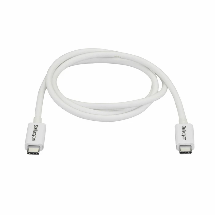 Καλώδιο Thunderbolt 3 StarTech TBLT3MM1MW 1 m Λευκό