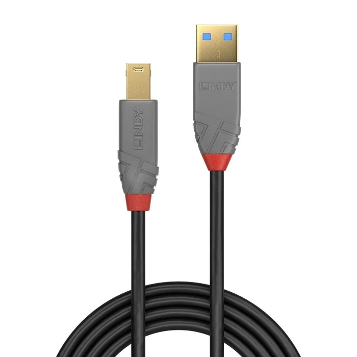 Καλώδιο USB Lindy Anthra Line - USB Type A to USB Type B - 1 m