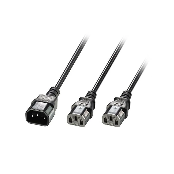 Καλώδιο Τροφοδοσίας Lindy - power splitter - IEC 60320 C14 to power IEC 60320 C13 - 1 m