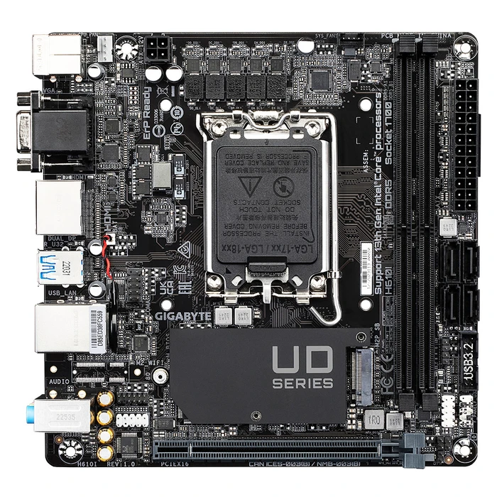 Motherboard Gigabyte Intel 1700 H610I