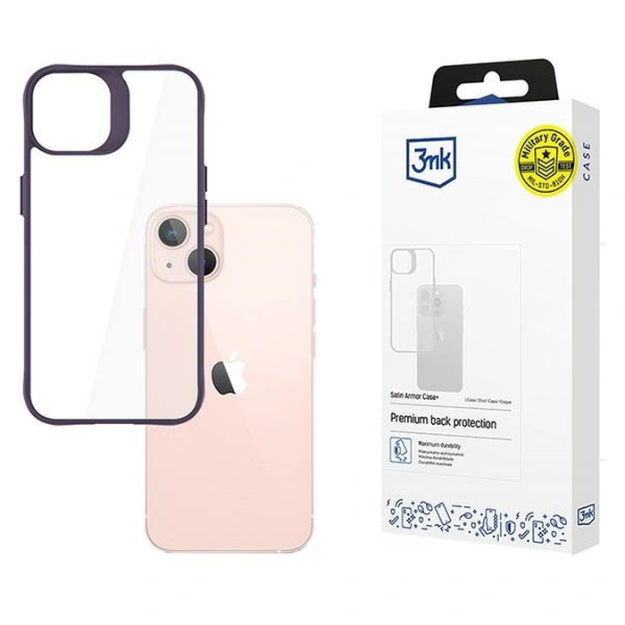 3MK Satin Armor Case+ Apple iPhone 14 purple