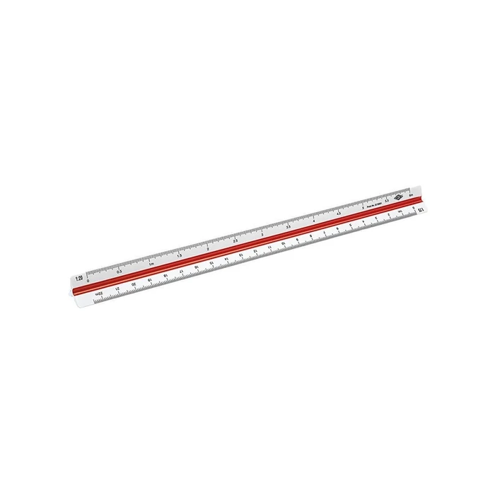 WEDO Dreikantmaßstab 30 cm Architekt 1 τρίγωνος χάρακας (λευκός)