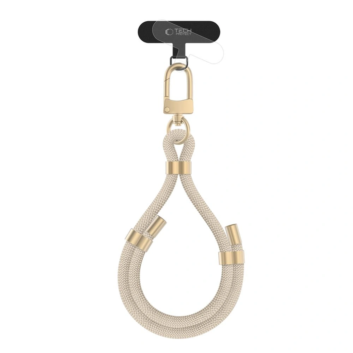 Tech-Protect C4S Rope Wrist Strap Beige/gold