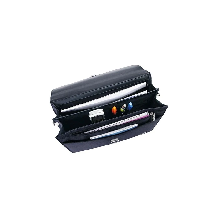 WEDO Aktentasche Elegance (Ladies' briefcase) with shoulder strap, lockable, black