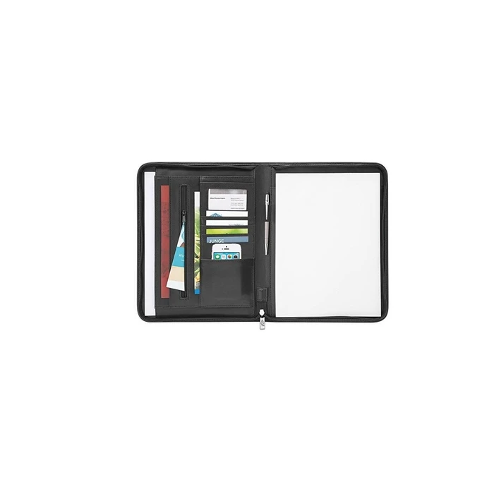 WEDO Accento A4 Conference Folder (Padfolio) with Notepad, Black