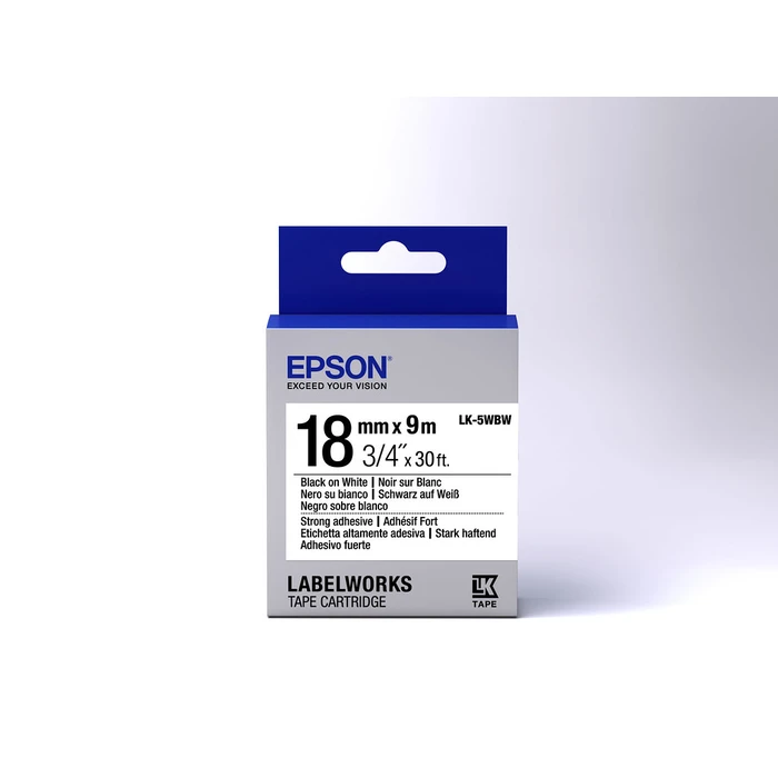 Ταινία Ετικετογράφου Epson TAPE LK-5WBW STRNG ADH BLK-/WHT