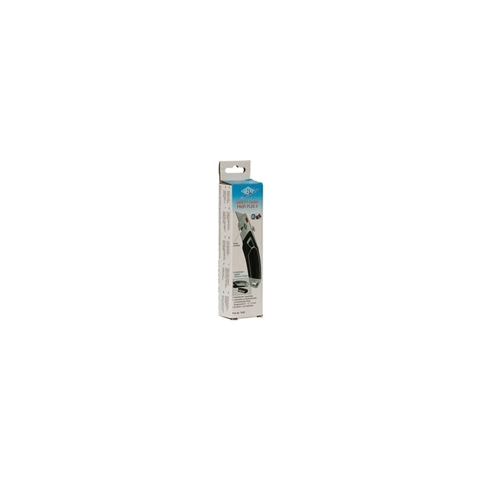 WEDO Safety Cutter Profi Plus II incl. 5 replacement trapezoid blades, silver/black