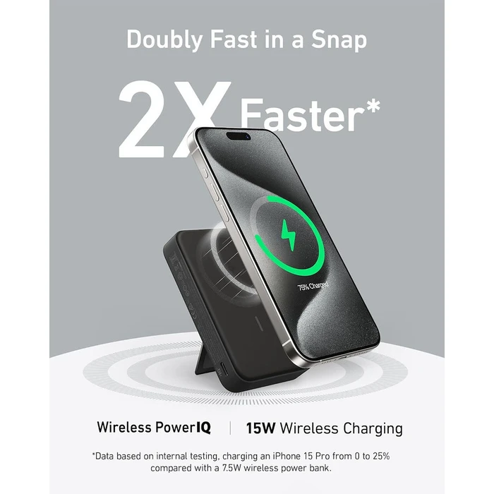 Power Bank Anker MagGo 633 10KmAh 15W Black