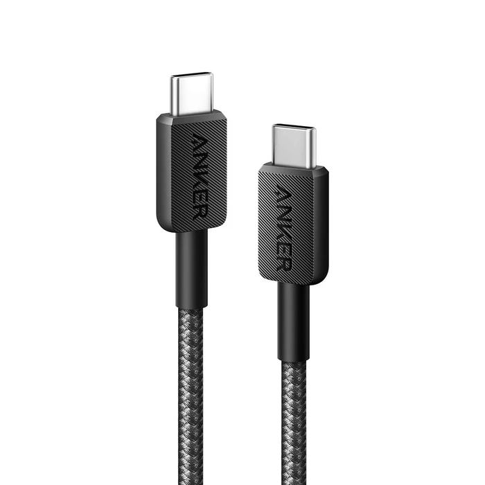 Καλώδιo USB Anker 322 USB-C to USB-C 480MBps, 60W, 1.8m Black