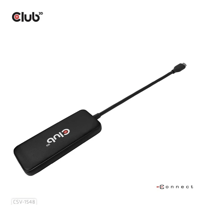 USB Hub Club 3D USB-Hub Type-C > 4x USB Type-C 10Gbps + 100W PD St/Bu retail