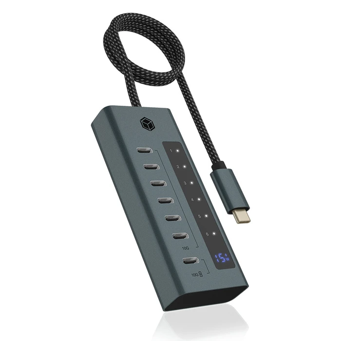 USB Hub 7-Port Icy Box 3.2 Gen 2 Type-C retail