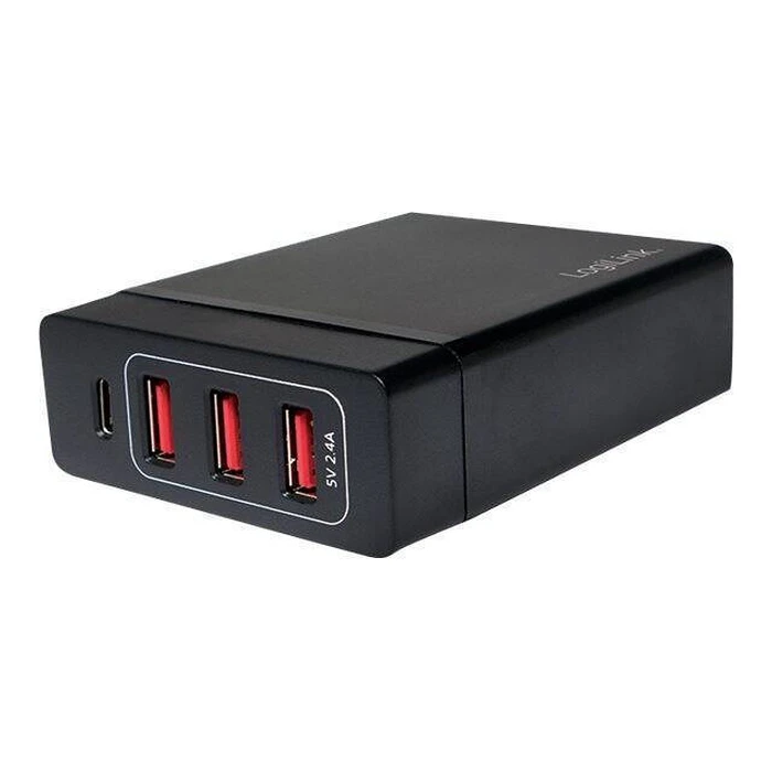Φορτιστής Πρίζας Logilink USB 3xUSB-A Port+1xUSB-C Port,60W