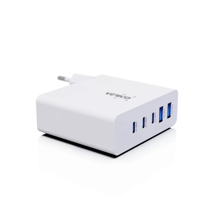 Φορτιστής Πρίζας Verico MOJO GaN 140W PD, 5-Port (USB-A & USB-C) WH retail