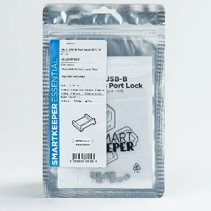Κλειδαριά Θυρών Smartkeeper Mini "Mini-USB-B Port" Blocker Gray 10 pcs.