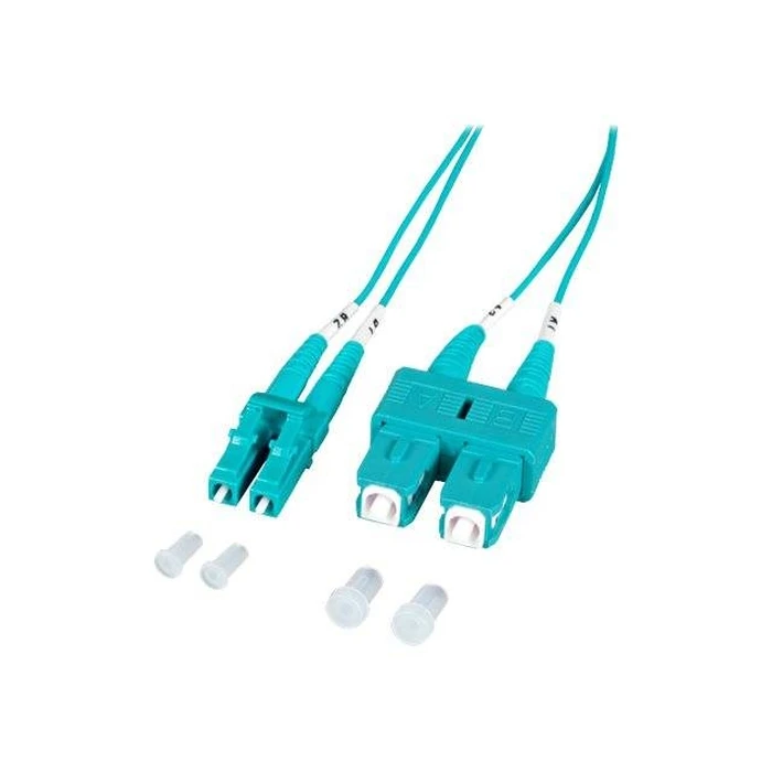 Καλώδιο Οπτικής Ίνας EFB Duplex Jumper LC-SC 50/125, OM3, LSZH, aqua, 1.2mm, 5m