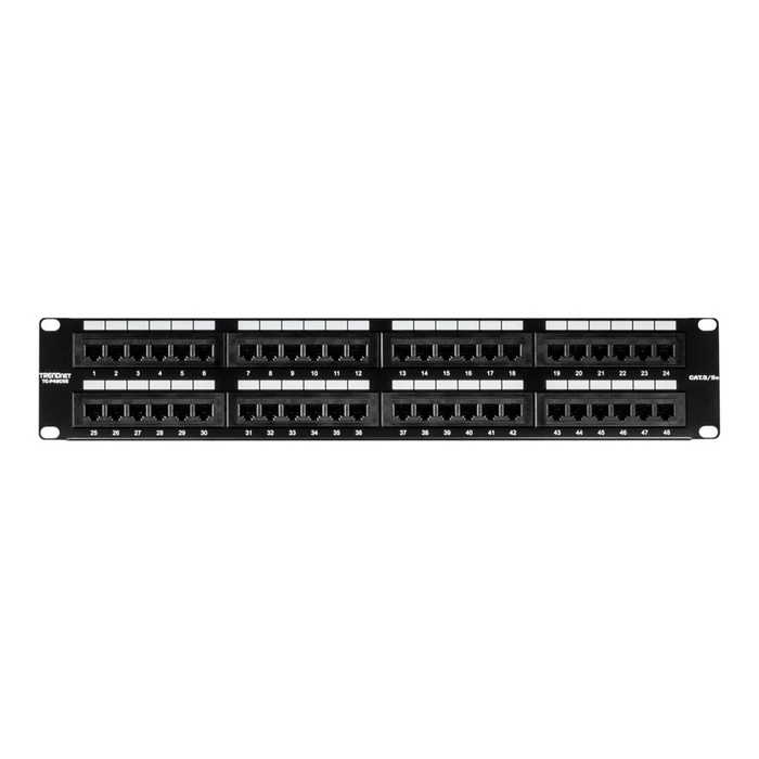 Patch Panel Trendnet 48-port Cat5/5e unshieldedt 19"