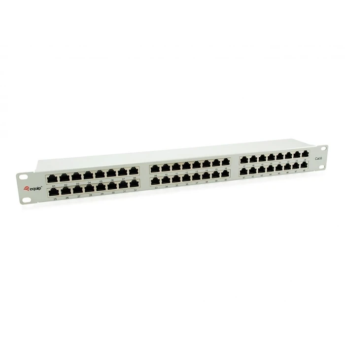 Patch Panel Equip 48x RJ45 Cat6 19" FTP 1HE ISO/IEC hellGray