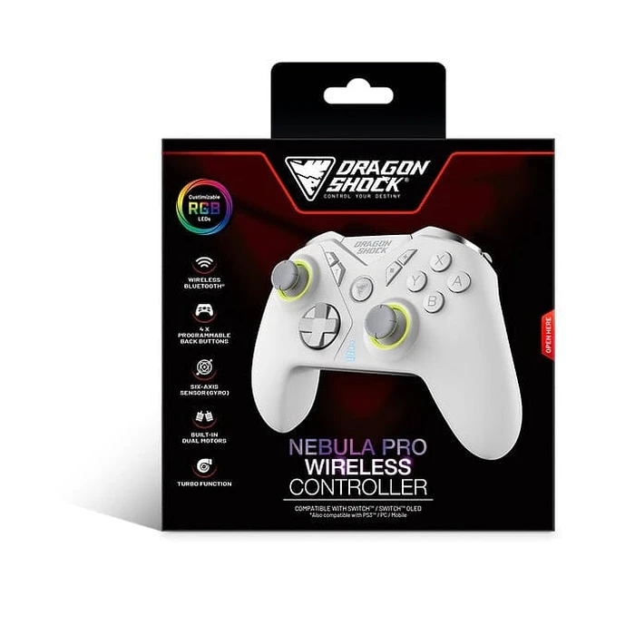 Gamepad DragonShock Nebula Pro Wireless White Switch