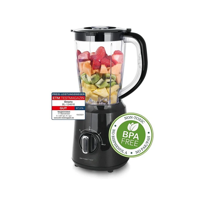 Μπλέντερ Emerio Standmixer 1.5L container, BPA frei, Black