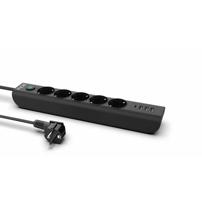 Πολύπριζο USB Inca IPW-44TU 5way, 3xUSB-A+1xUSB-C, 1,5m