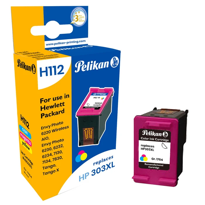 Μελάνι Συμβατό Pelikan HP 303XL Multi-Pack C/M/Y