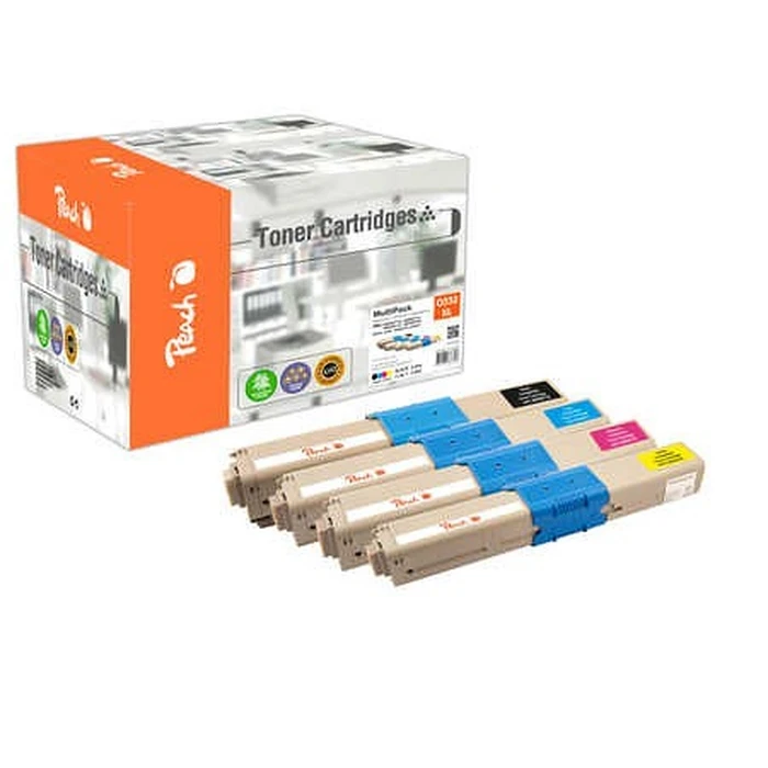 Toner Συμβατό Peach Oki C332XL-series MultiPack bk,c,m,y remanufactured