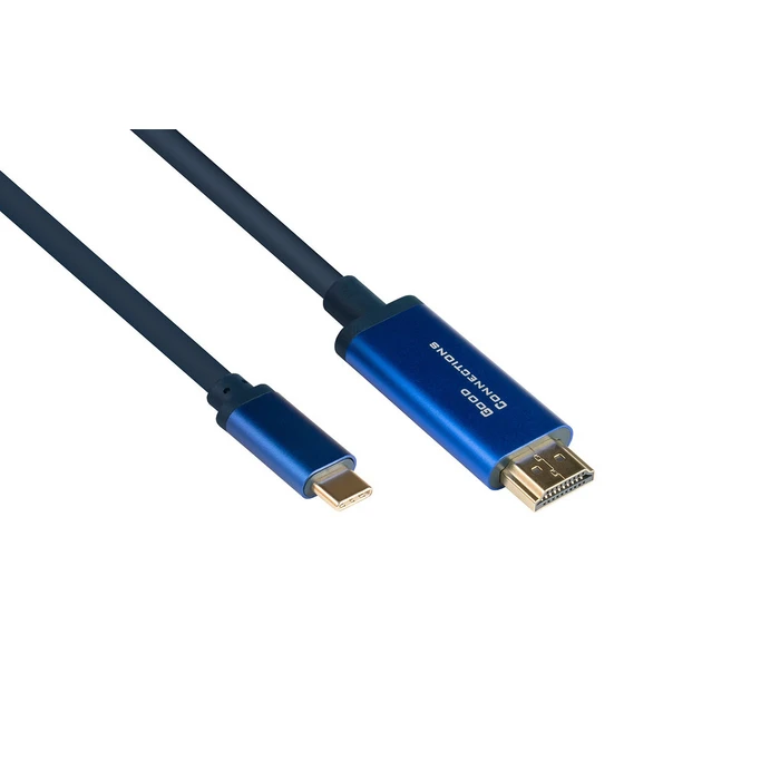 Καλώδιο HDMI Good Connections SmartFLEX USB-C to HDMI Blue 2m