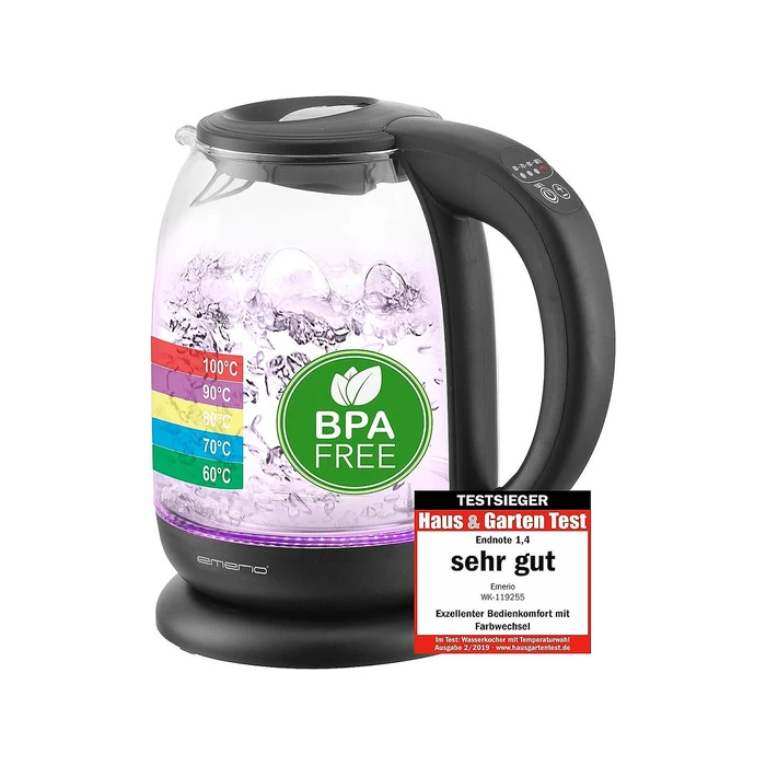 Βραστήρας Emerio 1.7L, Cablelos, Farbwechsel