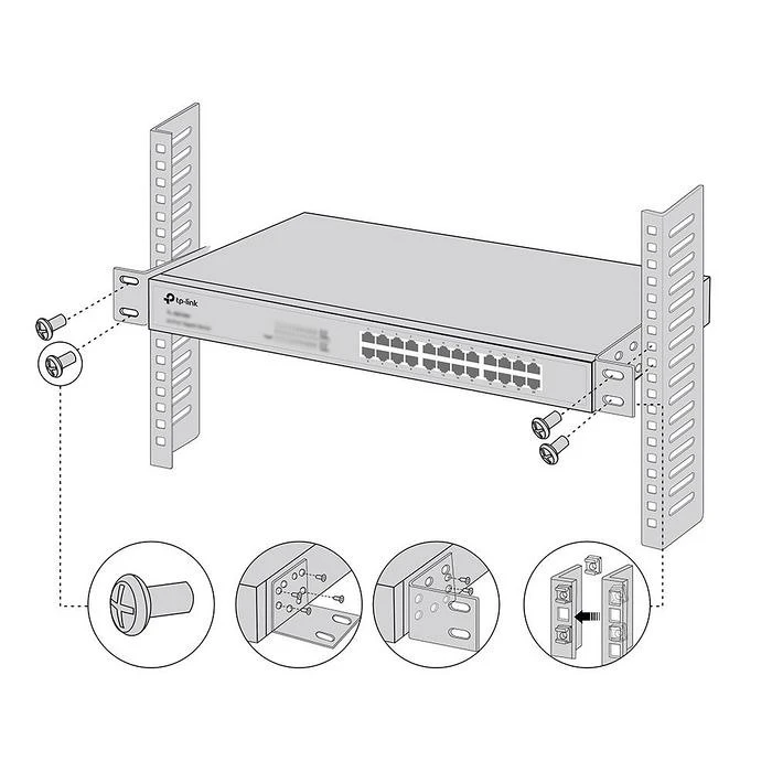 Αξεσουάρ Για Καμπίνα Δικτύου TP-Link rack mounting kit - 13"