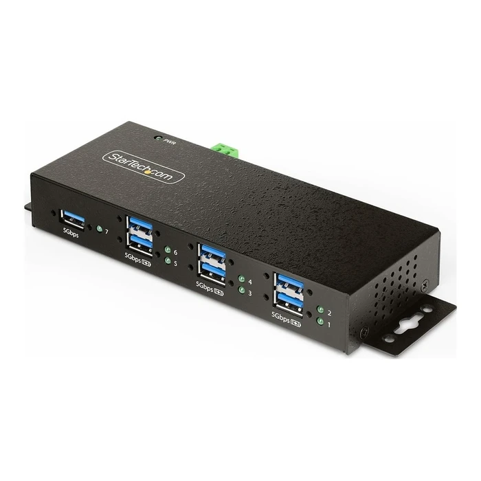 USB Hub StarTech 7-Port Managed with 7x USB-A,ESD & Surge Protection, USB 3.0/3.1/3.2 Gen 1 5Gbps