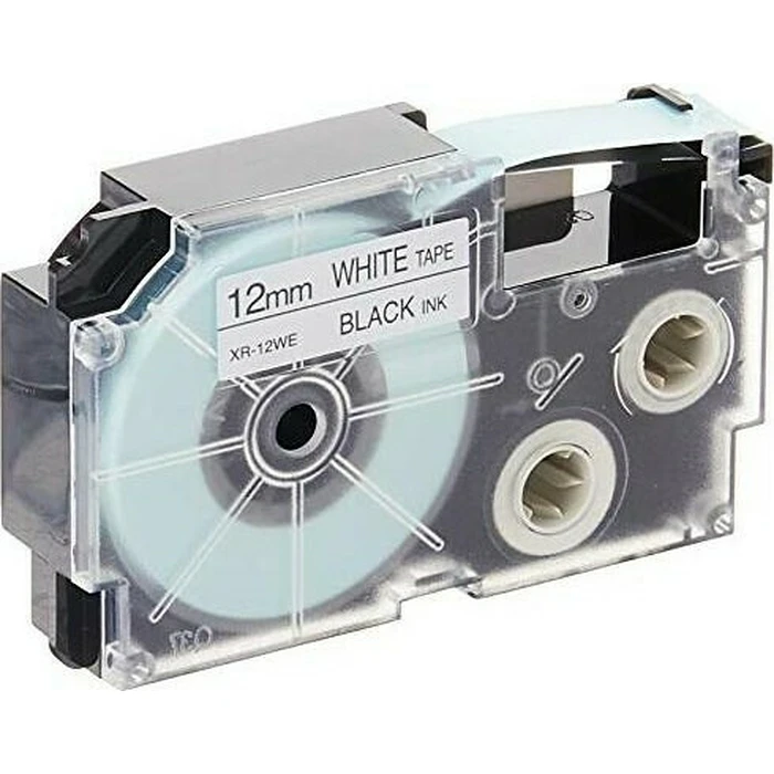 Μελανοταινία Casio XR-12 WE 12 mm black on white