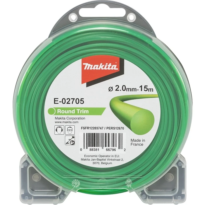 Μεσινέζα για Χορτοκοπτικά Makita E-02705 Mowing String round 2,0mmx15m