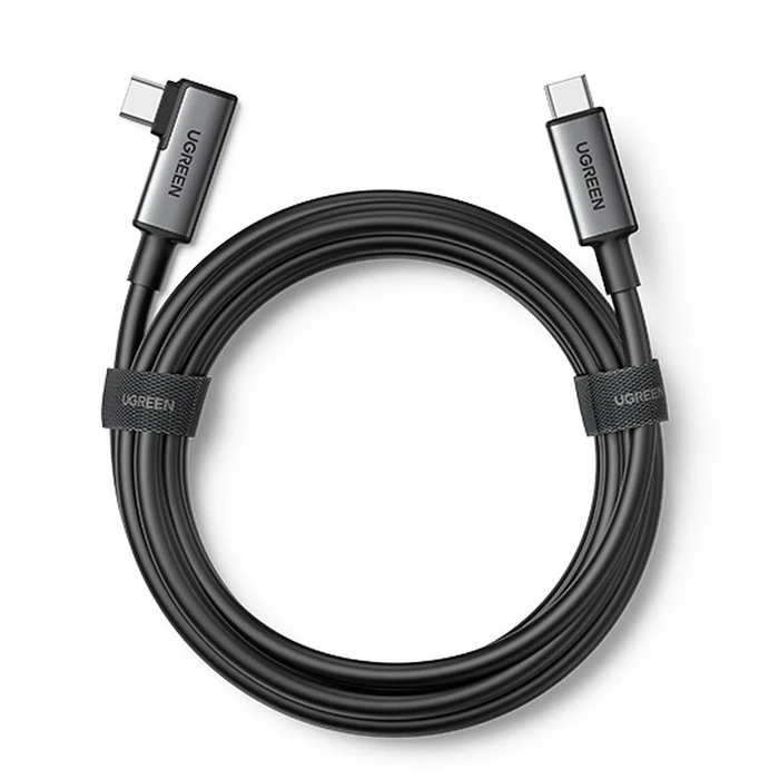 Καλώδιο USB Ugreen Right Angle USB-C to USB-C Link 5m Black
