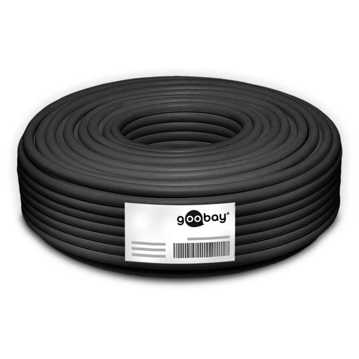 Καλώδιο Δικτύου Goobay 53867, CAT 7 S/FTP, Copper, 50m, μαύρο