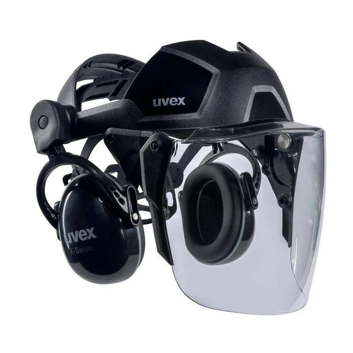 Κράνος Εργοταξίου με Ωτοασπίδες Uvex pheos faceguard PC Visier mI GHS