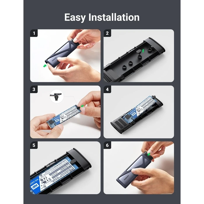 Θήκη Σκληρού Δίσκου Ugreen M.2 NVMe SSD USB 3.2 Gen 2