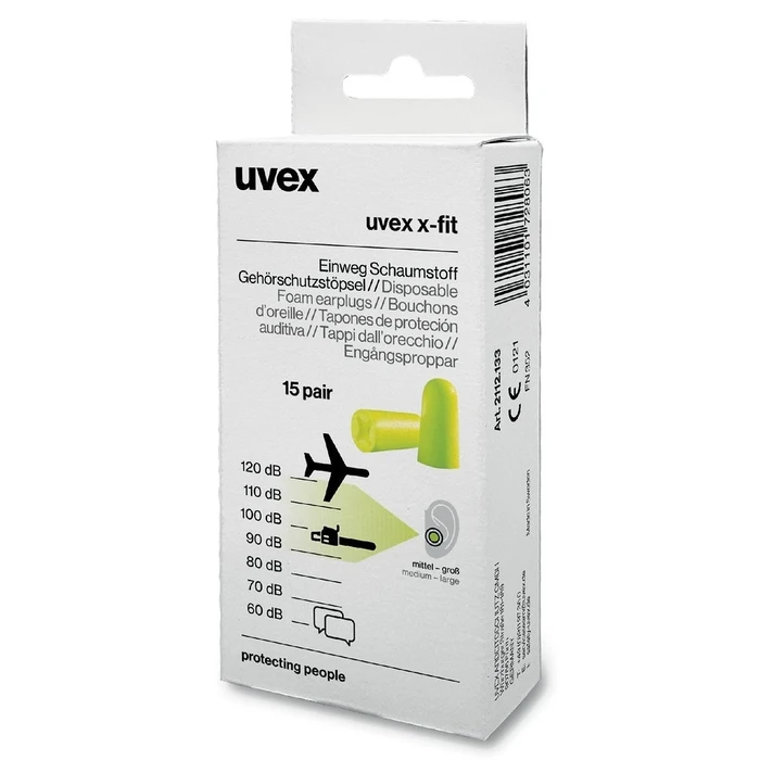 Ωτοασπίδες Εργασίας Uvex x-fI Minibox, 15 Paar