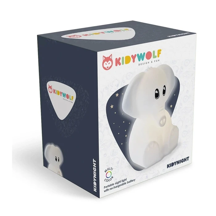 Φωτάκι Νυκτός Kidywolf with Farb- wechsel Elefant 15cm
